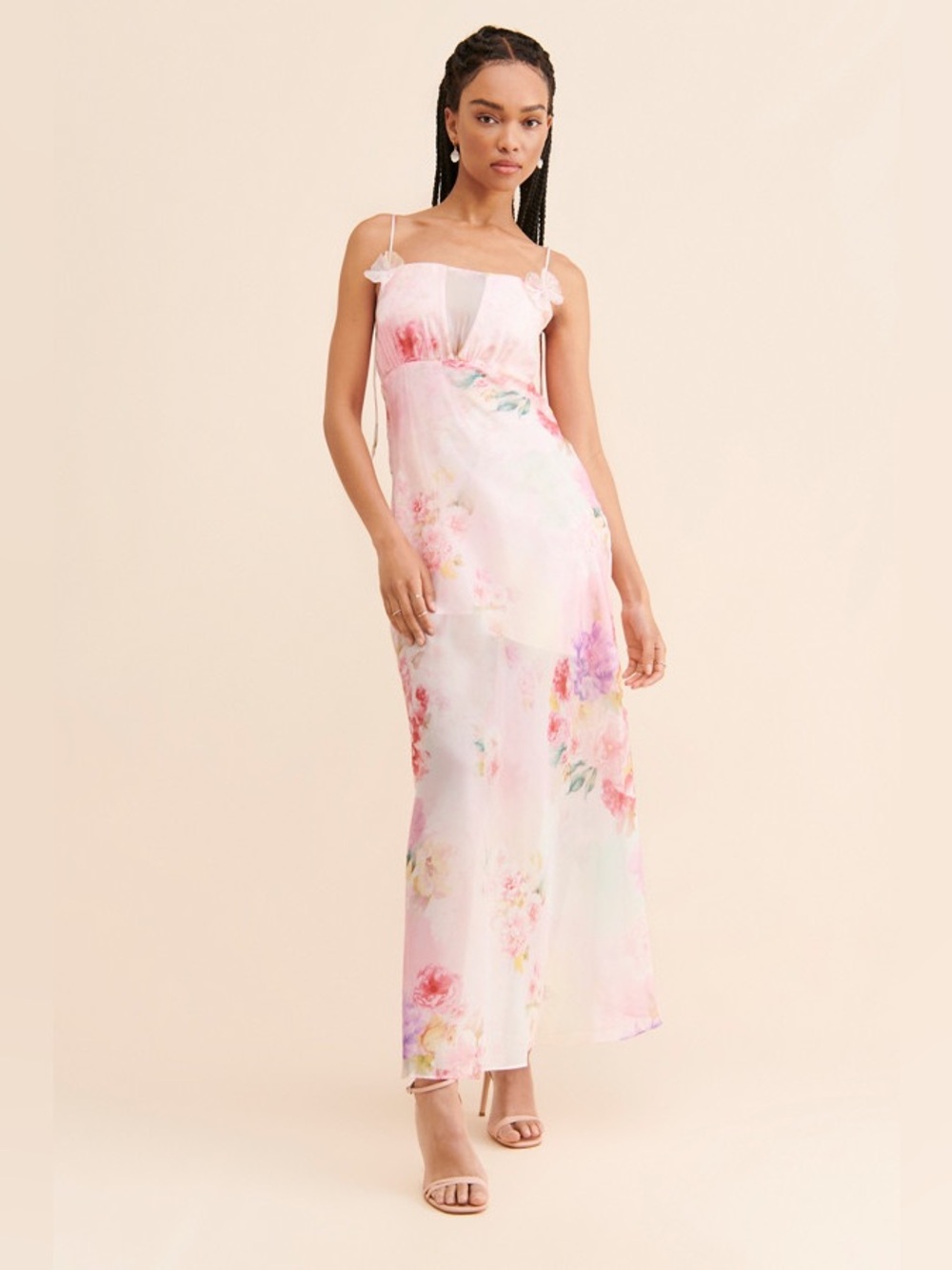 For Love & Lemons Lisa Maxi Dress Floral Size M EUC | $289